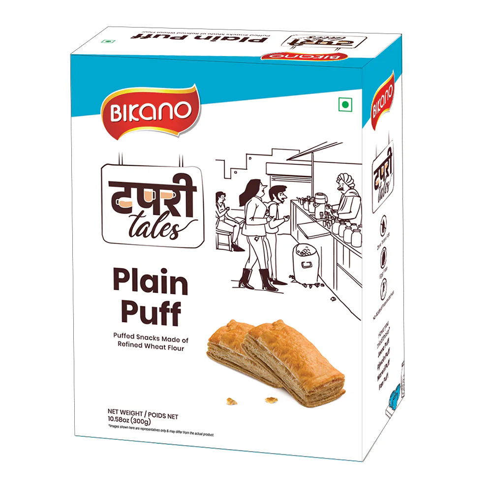bikano plain puff 300g